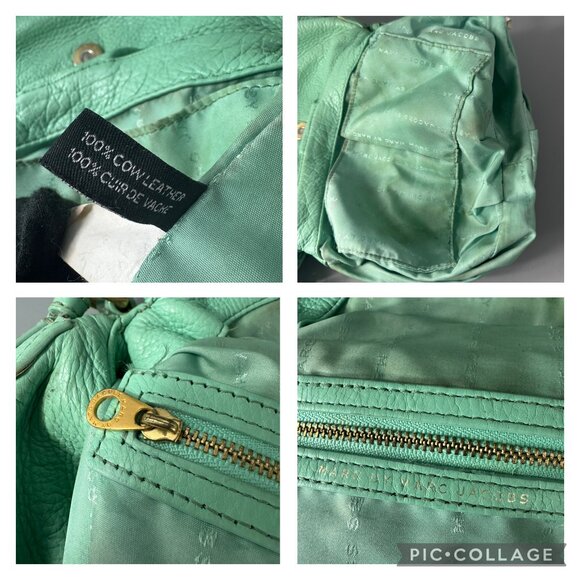 Marc By Marc Jacobs Mint Green Leather Mini Q Natasha Shoulder Bag - Picture 14 of 15